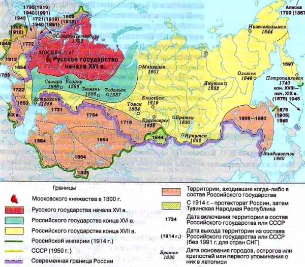 Карта росс империи