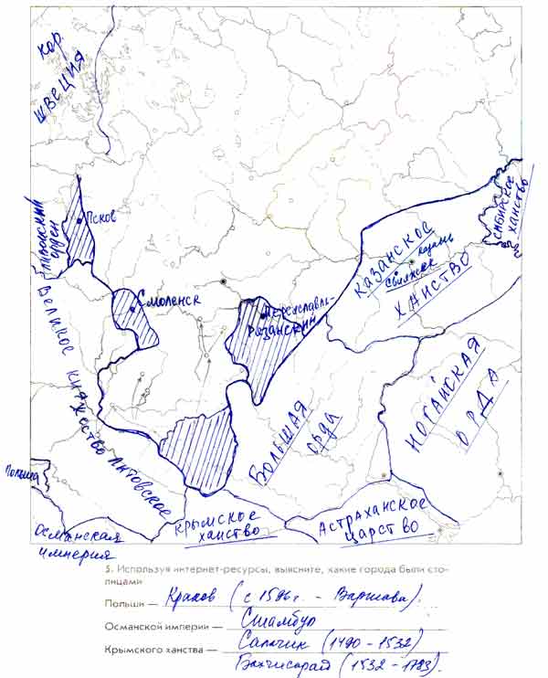 Образование единого российского государства 1462 1533 контурная карта