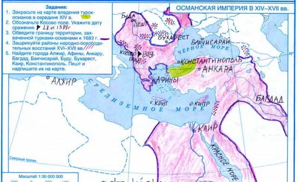 История 6 класс контурная карта Османская Империя. Карта Османской империи в 17 веке. Контурная карта османской империи
