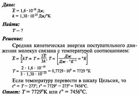 Средняя кинетическая энергия поступательного движения газа