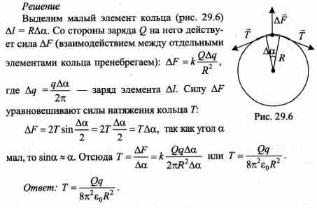 Заряд кольца