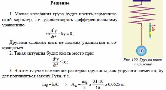 Зависимость жесткости пружины от массы груза