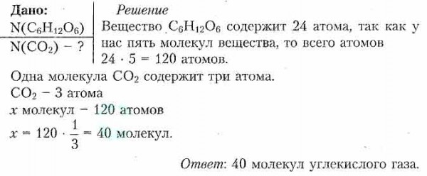 Количество молекул углекислого газа