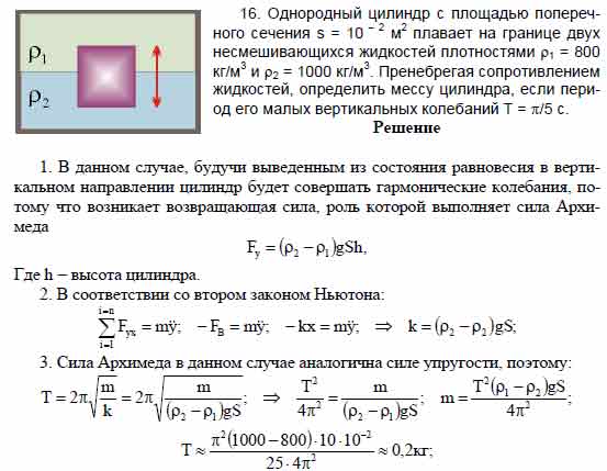 Однородный цилиндр