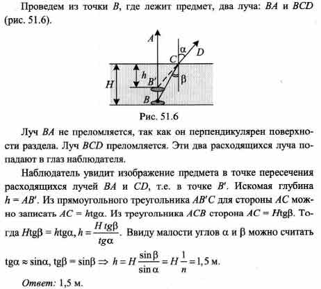 На какой глубине h