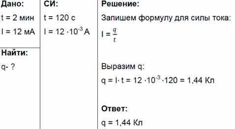 Какой заряд протечет